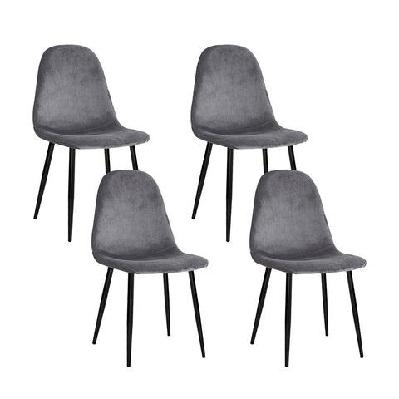 4 x dining chairs dark grey