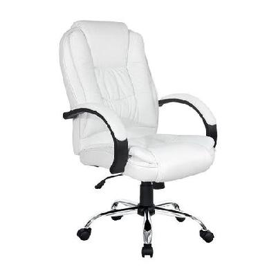 office chair gaming computer chairs executive pu leather seating white