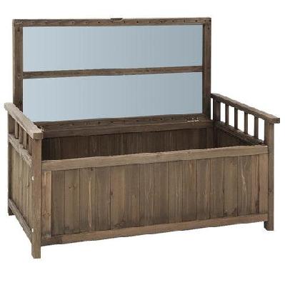 outdoor storage box wooden garden bench chest toy tool sheds furniture