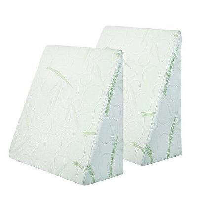 bedding 2x memory foam wedge pillow neck back support with cover waterproof bamboo