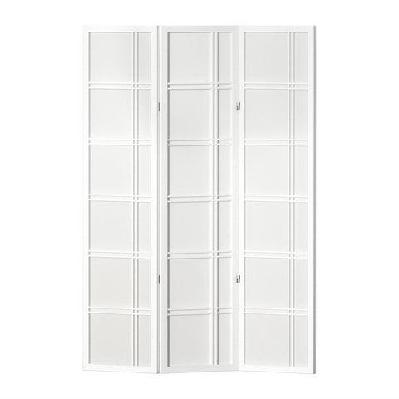 room divider screen privacy wood dividers stand 3 panel nova white