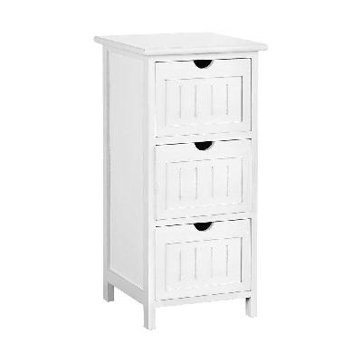 bedside table - white