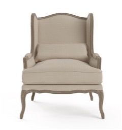 marion wingback armchair relaxing accent lounge chair fench beige french beige