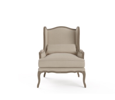 marion wingback armchair relaxing accent lounge chair fench beige french beige