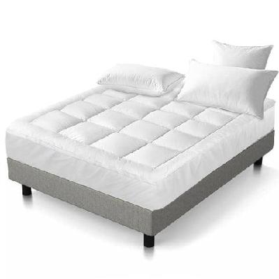 queen mattress topper bamboo fibre pillowtop protector