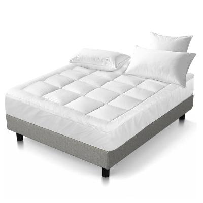 double mattress topper pillowtop 1000gsm microfibre filling protector