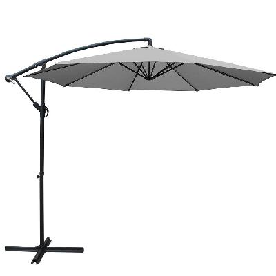 3m outdoor furniture garden umbrella grey