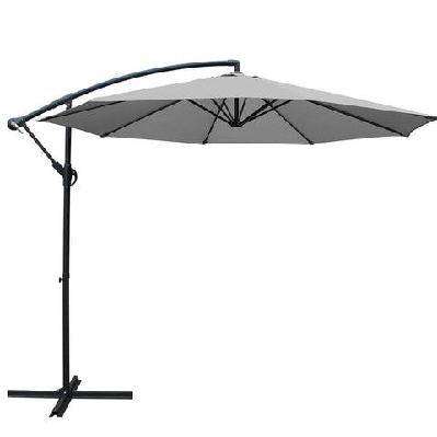 3m outdoor furniture garden umbrella grey
