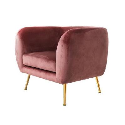 artiss armchair lounge sofa arm chair accent chairs armchairs couch velvet pink