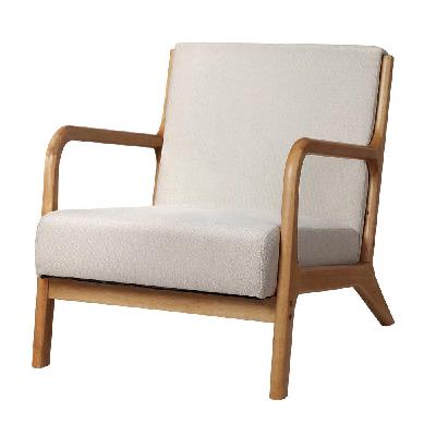 artiss armchair lounge chair accent armchairs couch sofa bedroom beige wood