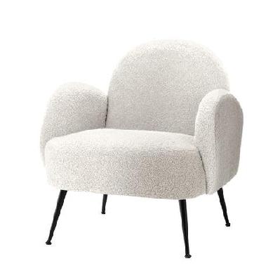 artiss armchair lounge chair armchairs accent arm chairs sherpa boucle white