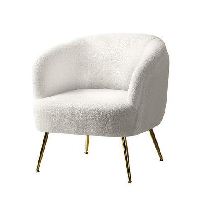 artiss armchair lounge chair accent chairs armchairs sherpa boucle sofa white