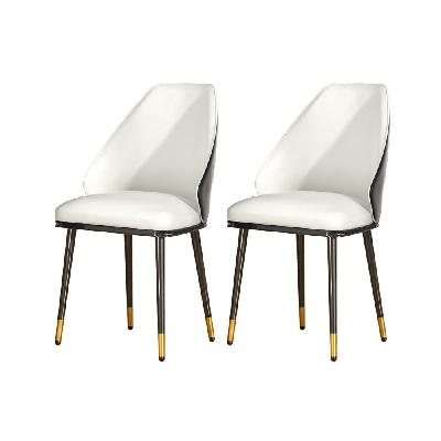 artiss dining chairs wooden chair kitchen cafe faux leather padded seat set of 2