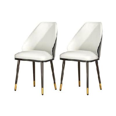 artiss dining chairs wooden chair kitchen cafe faux leather padded seat set of 2