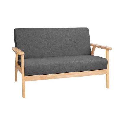 2 seater fabric sofa chair - grey