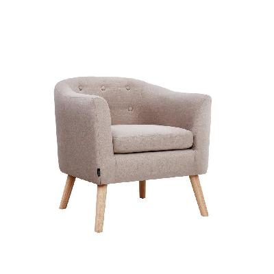 adora armchair tub chair single accent armchairs sofa lounge fabric beige