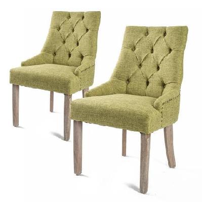 la bella 2 set green french provincial dining chair amour oak leg