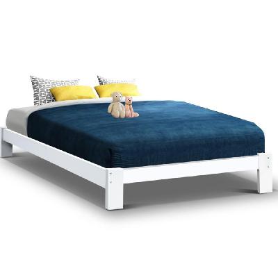 bed frame double size wooden bed base jade timber foundation mattress