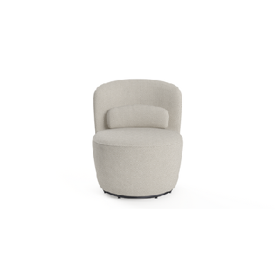 ada fabric swivel accent lounge relaxing chair seashell white