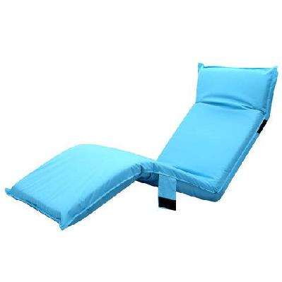 adjustable beach sun pool lounger - blue