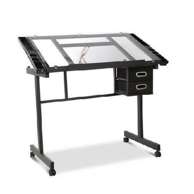 adjustable drawing desk - black and grey