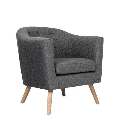 adora armchair tub chair single accent armchairs sofa lounge fabric grey