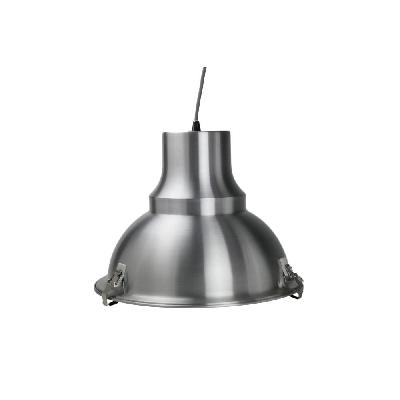 aldous industrial classic cord drop dome pendant light lamp - aluminium