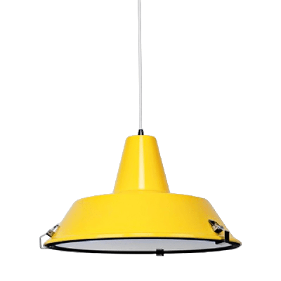 asi industrial cord drop dome pendant light lamp - luminous yellow