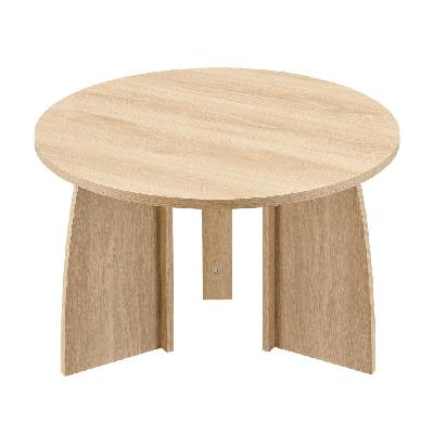 alfie wooden round coffee tea table 70cm oak