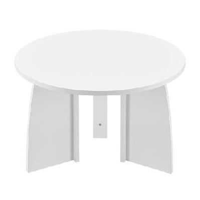 alfie wooden round coffee tea table 70cm white