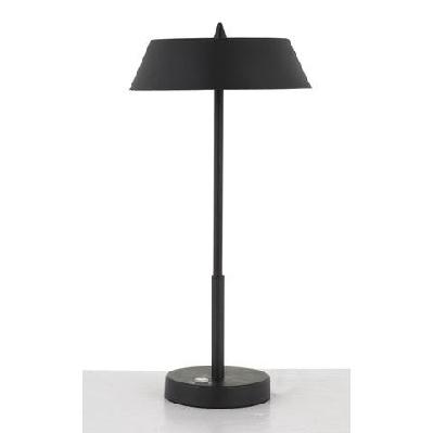 allure modern table desk lamp light metal black gold matte
