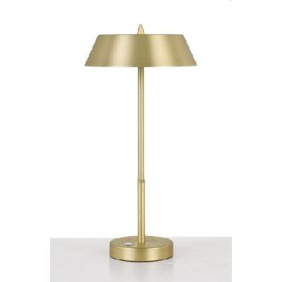allure modern table desk lamp light metal brass gold matte