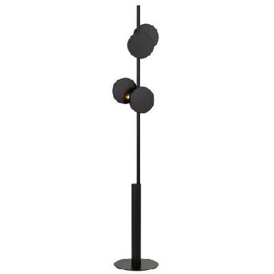 amparo contemporary standing floor lamp light metal black