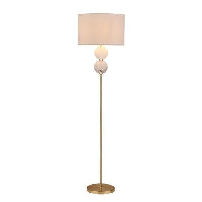 angie modern fabric shade orbs design metal floor lamp light brass
