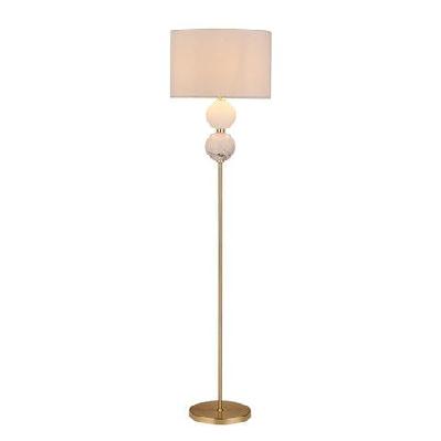 angie modern fabric shade orbs design metal floor lamp light brass