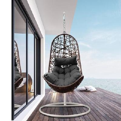 arcadia furniture egg chair - oatmeal and grey