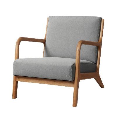 armchair fabric light grey