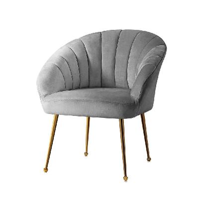 artiss armchair lounge chair armchairs accent chairs grey velvet sofa couch