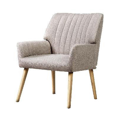 artiss armchair lounge chair armchairs accent chairs sofa couch fabric beige
