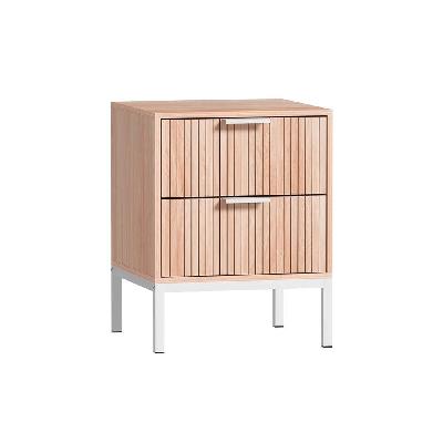 artiss bedside table drawers side end table storage cabinet nightstand pine lura
