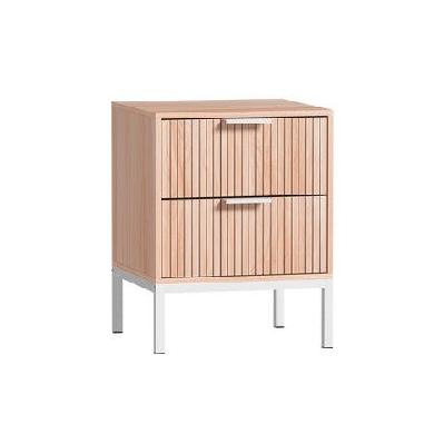artiss bedside table drawers side end table storage cabinet nightstand pine lura