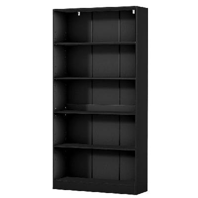 artiss bookshelf 5 tiers anton black
