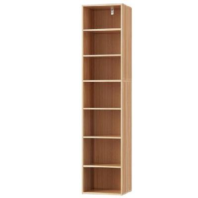 artiss bookshelf 7 tiers milo pine