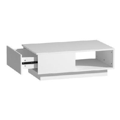 artiss coffee table led lights high gloss storage drawer modern furniture white