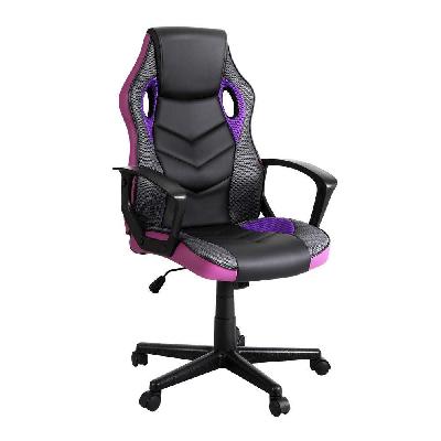 artiss gaming office chair computer chairs purple
