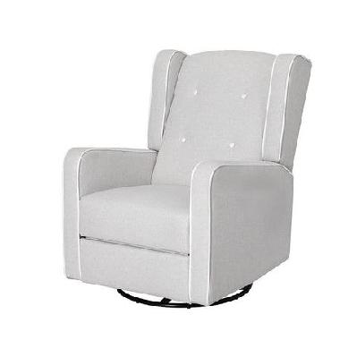 artiss recliner armchair 360â° swivel grey fabric