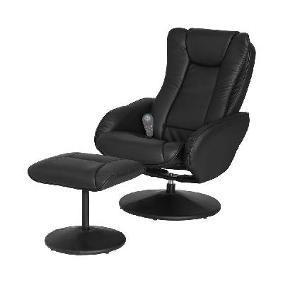 artiss recliner chair electric heated massage chairs faux leather cobble
