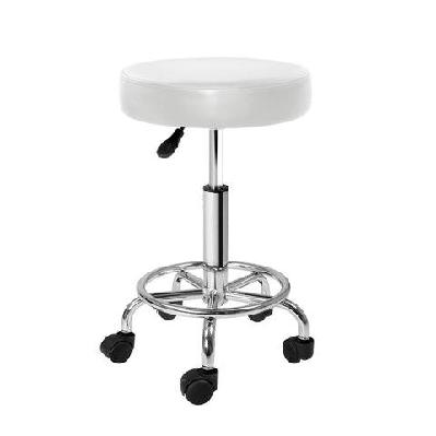 artiss round chair stools salon stool white swivel beauty barber hairdressing
