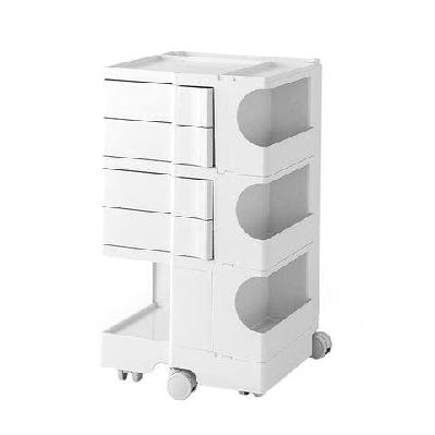 artissin bedside table side tables nightstand organizer replica boby trolley 5tier white
