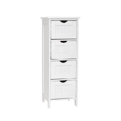 arven 4-drawer multipurpose bathroom storage cabinet talboy - white